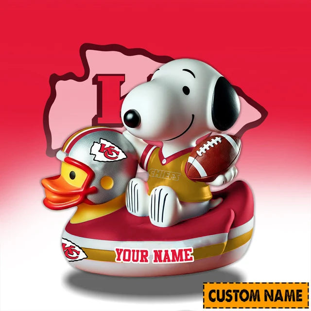 LIMITED EDITION - NEW CUSTOMIZED NFL01 KC CHIEFS SNOOPY ACRYLIC BLOCK