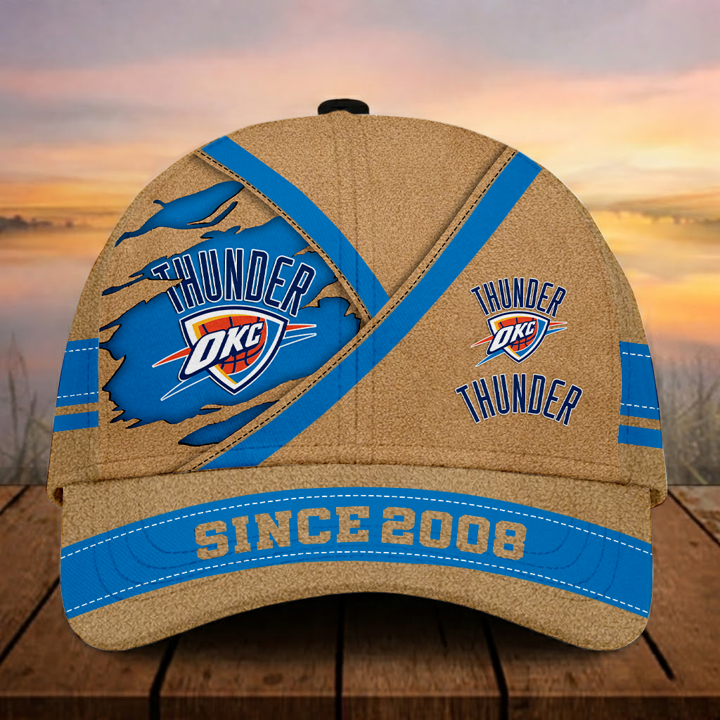 LIMITED EDITION - NEW CUSTOMIZED NBA01 OCT OKLAHOMA CITY THUNDER CLASSIC CAP