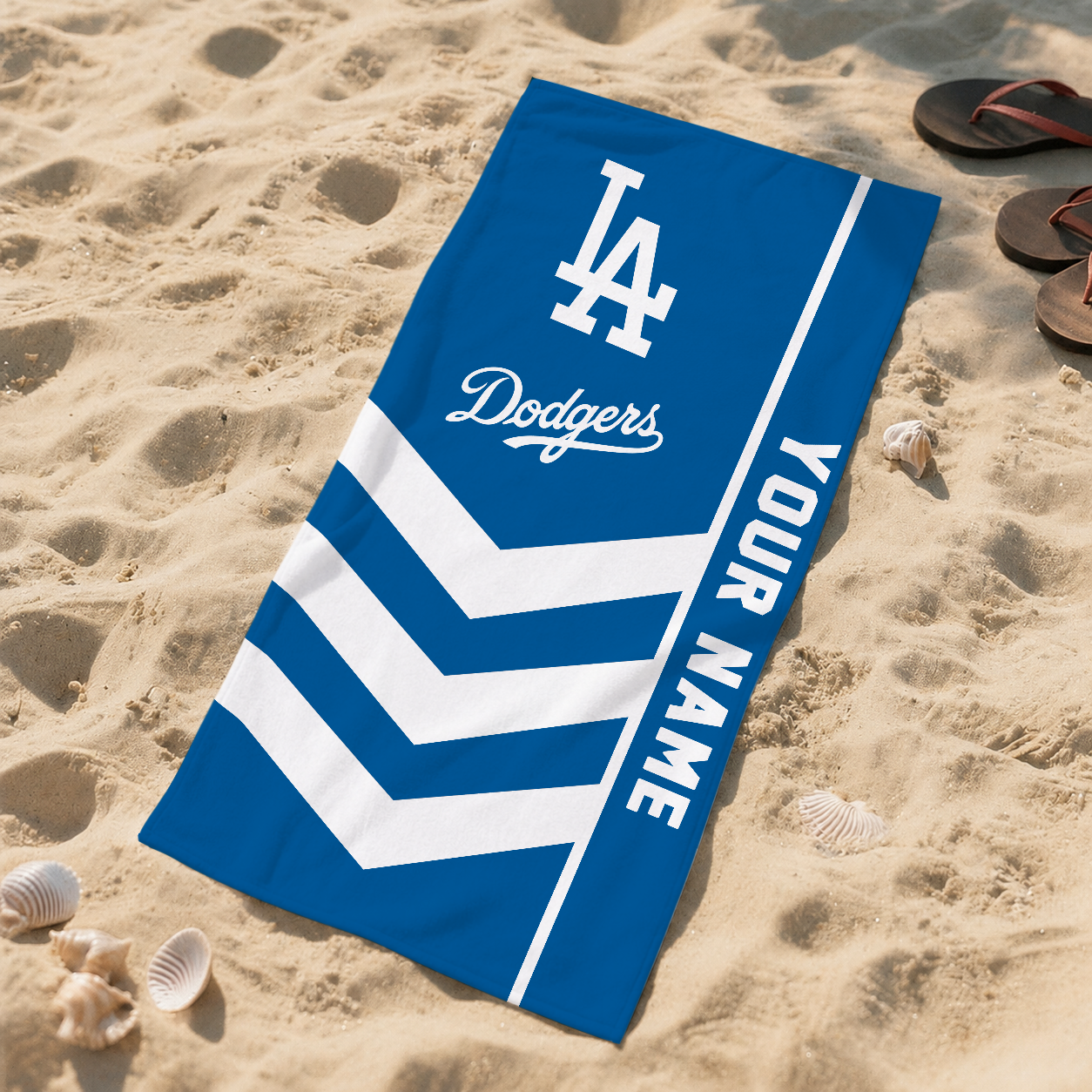 LIMITED EDITION - NEW CUSTOMIZED MLB02 LAD LOS ANGELES DODGERS BEACH TOWEL FOR FAN