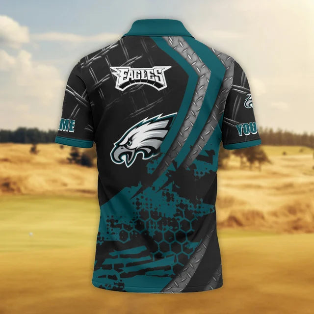 LIMITED EDITION - NEW CUSTOMIZED NFL02 PPE PHILADELPHIA EAGLES POLO SHIRT