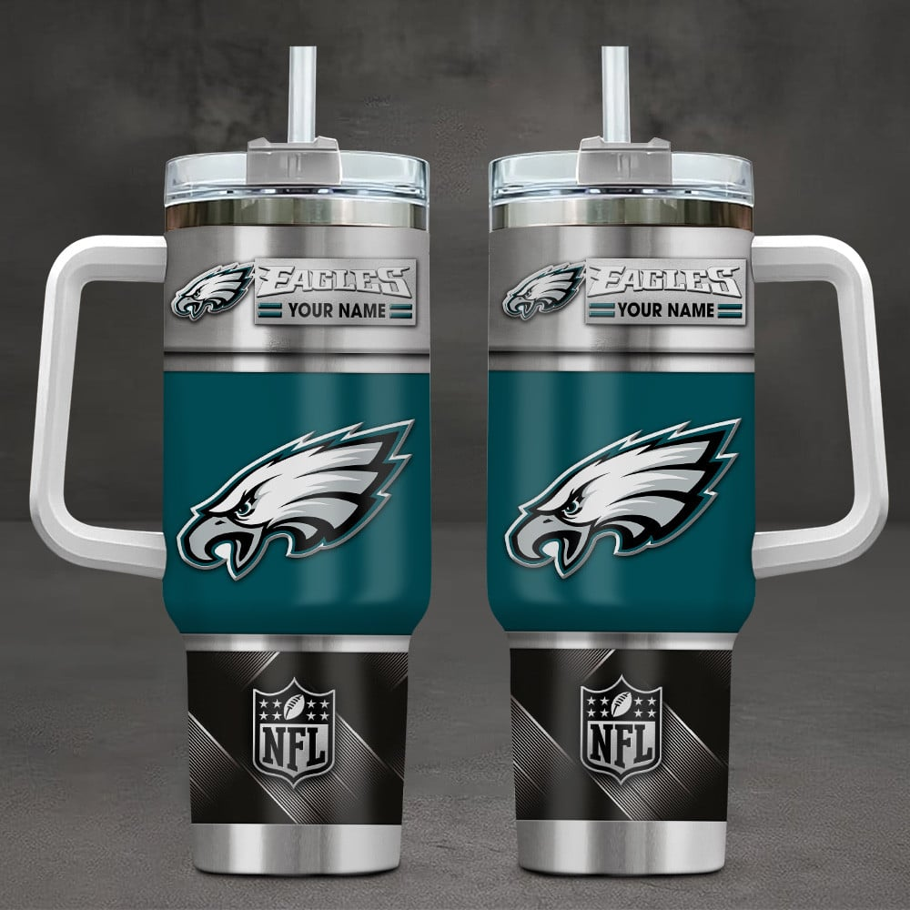 LIMITED EDITION - NEW CUSTOMIZED NFL02 PPE PHILADELPHIA EAGLES TUMBLER CUP
