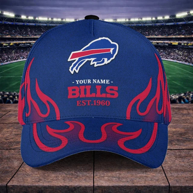 EXCLUSIVE EDITION - NEW CUSTOMIZED NFL03 BFB BUFFALO BILLS CLASSIC CAP