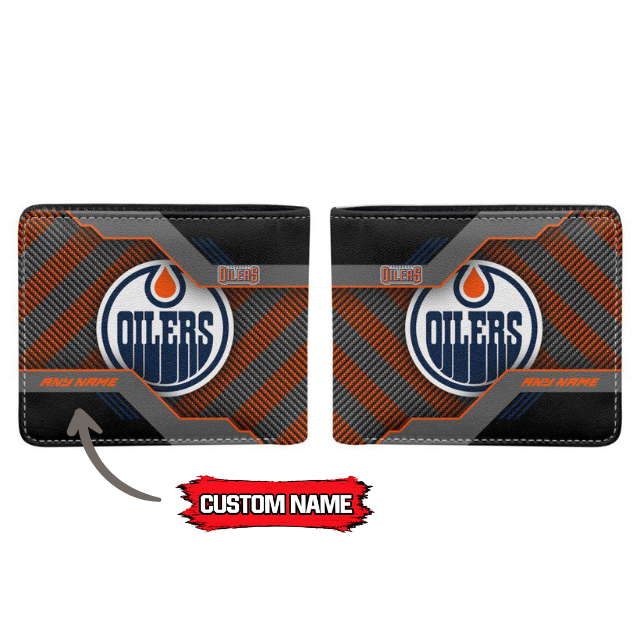VIRAL EDITION - NEW CUSTOMIZED NHL03 EMO EDMONTON OILERS LEATHER WALLET