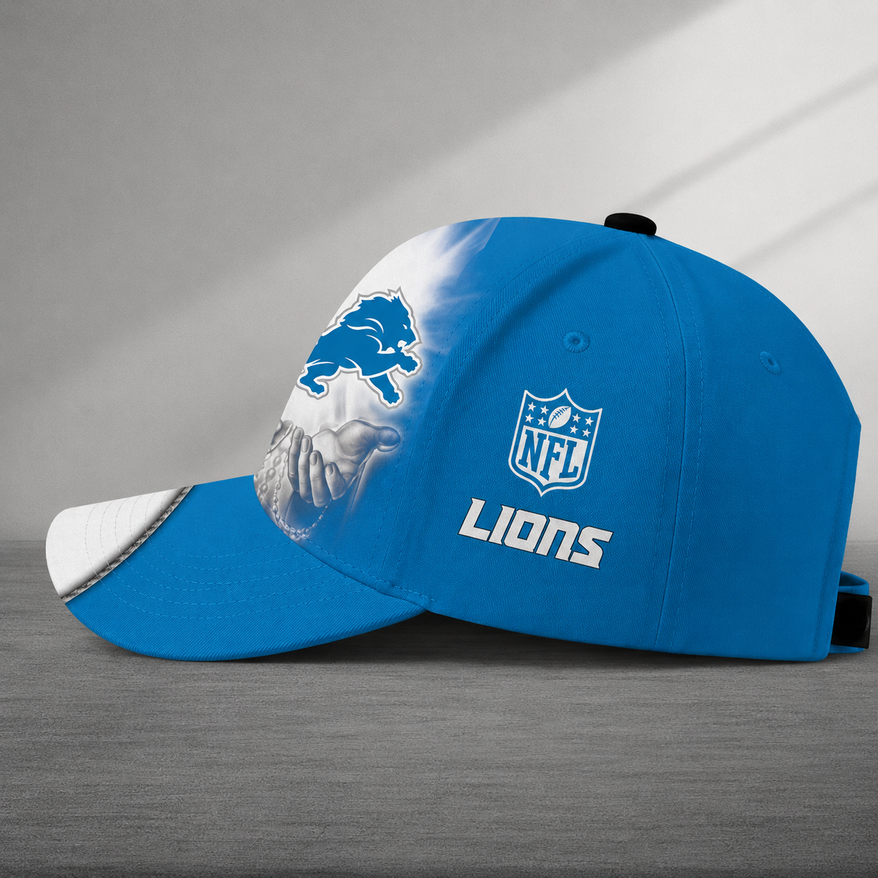 LIMITED EDITION - NEW CUSTOMIZED NFL04 DTL DETROIT LIONS CLASSIC CAP