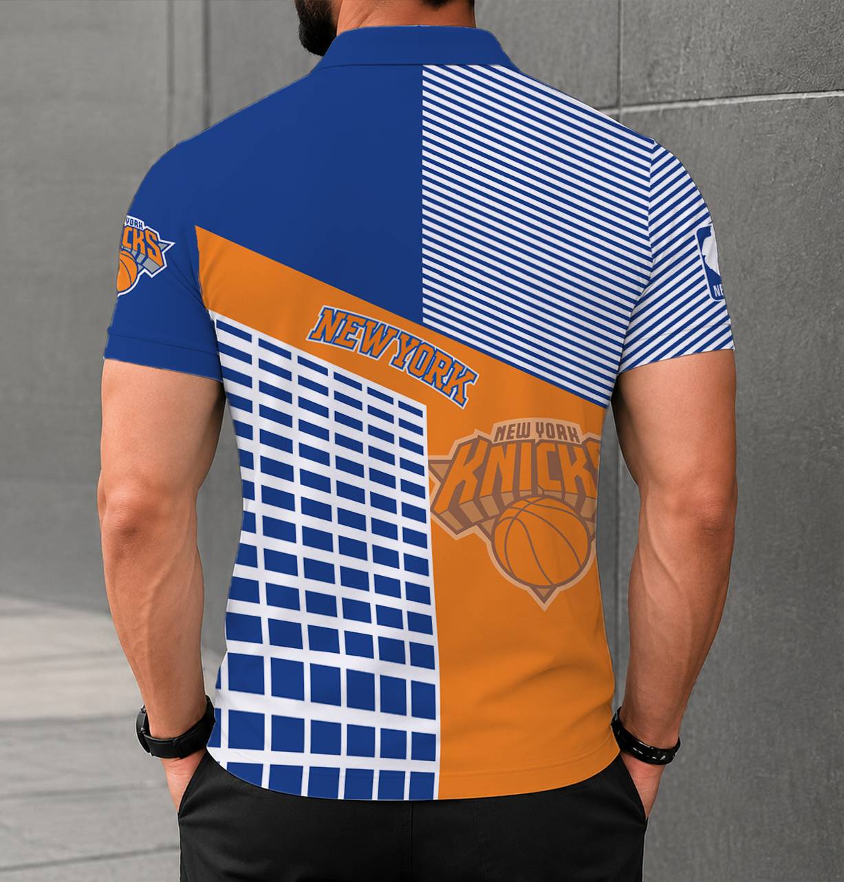 LIMITED EDITION - NEW CUSTOMIZED NBA04 NYK NEW YORK KNICKS POLO SHIRT