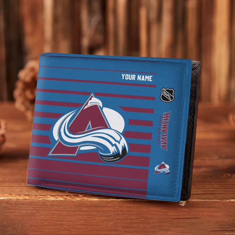 VIRAL EDITION - NEW CUSTOMIZED NHL05 CAL COLORADO AVALANCHE LEATHER WALLET