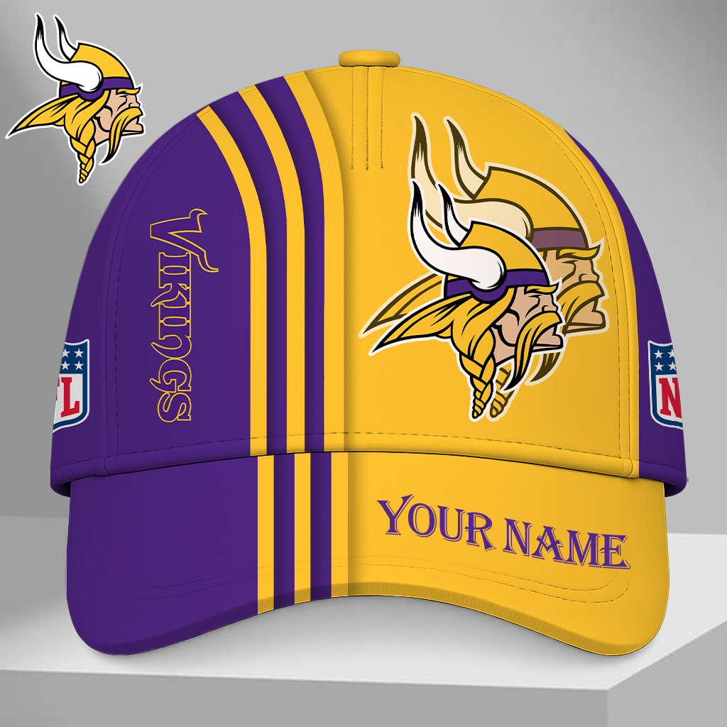 EXCLUSIVE EDITION - NEW CUSTOMIZED NFL05 MVK MINNESOTA VIKINGS CLASSIC CAP