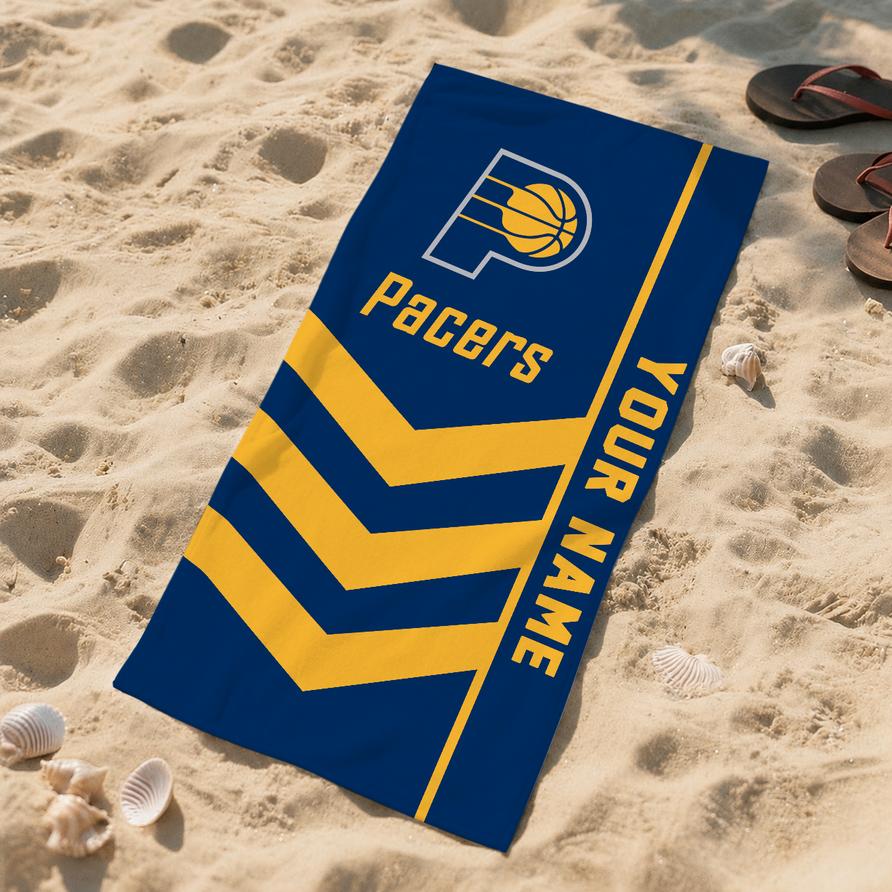 LIMITED EDITION - NEW CUSTOMIZED NBA06 IPA INDIANA PACERS BEACH TOWEL FOR FAN