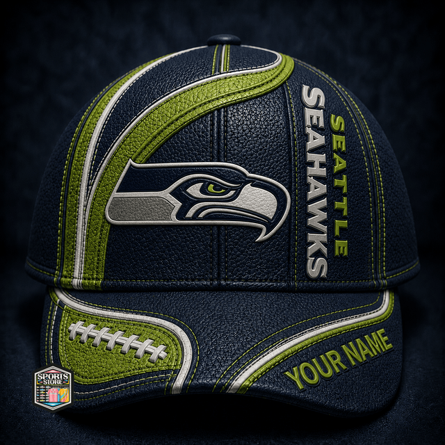 ELITE EDITION - NEW CUSTOMIZED NFL06 SSH SEATTLE SEAHAWKS CLASSIC CAP