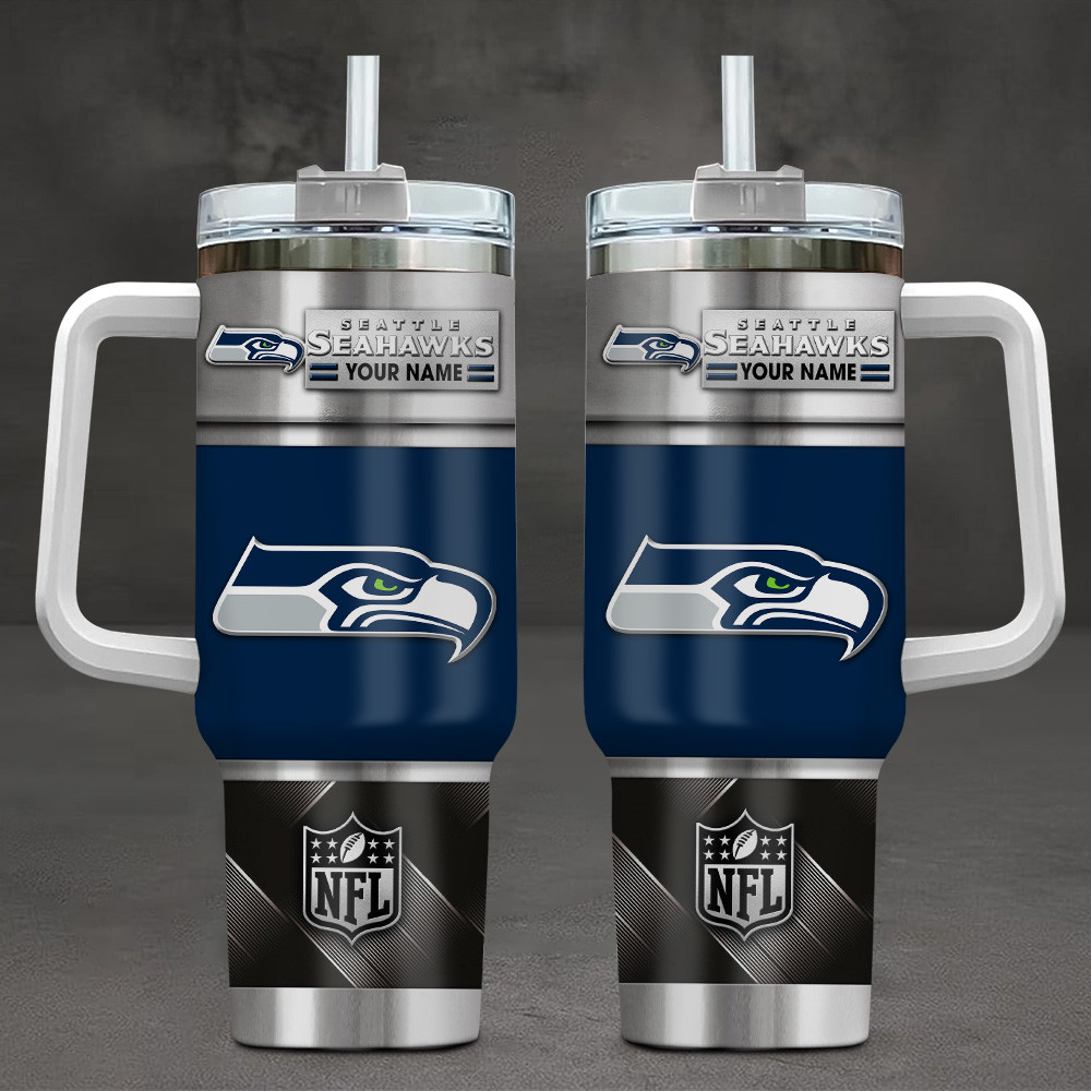 LIMITED EDITION - NEW CUSTOMIZED NFL06 SSH SEATTLE SEAHAWKS TUMBLER CUP