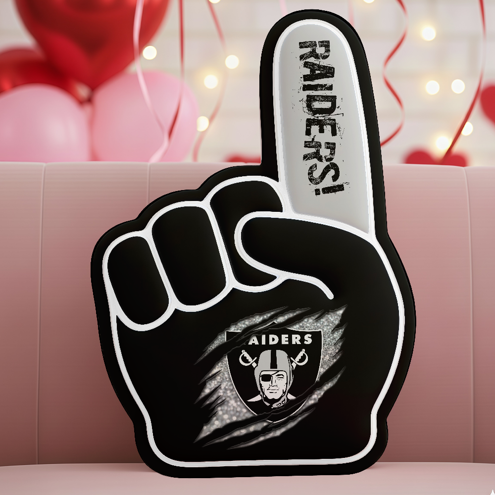 LIMITED EDITION - NEW CUSTOMIZED NFL07 LVR LAS VEGAS RAIDERS 3D BODY PILLOW