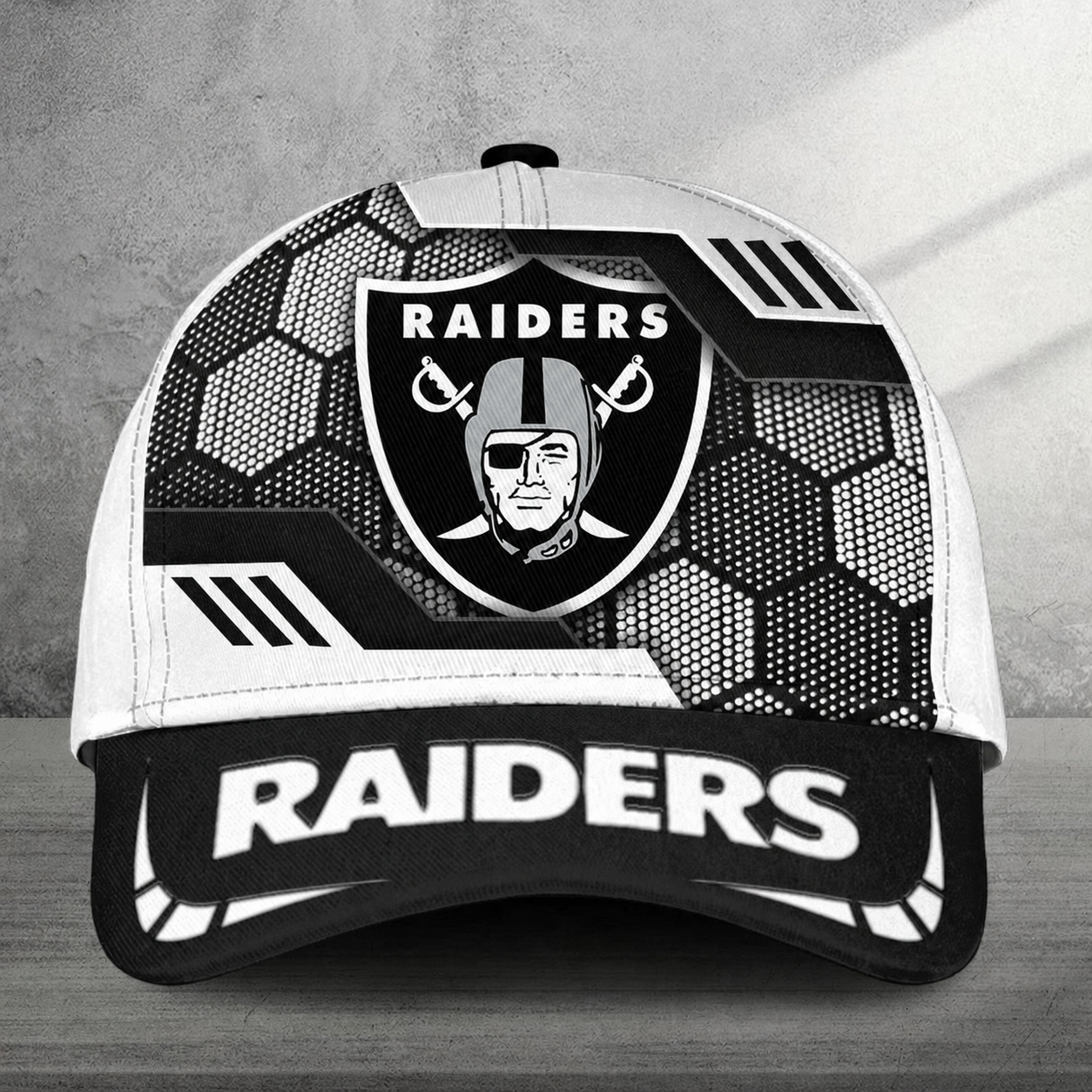 LIMITED EDITION - NEW CUSTOMIZED NFL07 LVR LAS VEGAS RAIDERS CLASSIC CAP