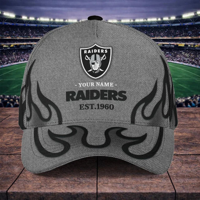 EXCLUSIVE EDITION - NEW CUSTOMIZED NFL07 LVR LAS VEGAS RAIDERS CLASSIC CAP