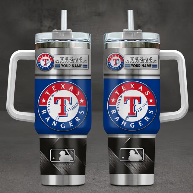 LIMITED EDITION - NEW CUSTOMIZED MLB08 TRS TEXAS RANGERS TUMBLER CUP