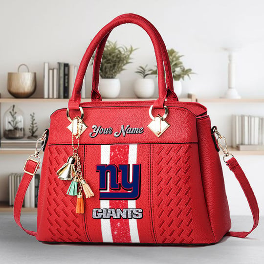 LIMITED EDITION - NEW CUSTOMIZED NFL32 NYG NEW YORK GIANTS ZIP HANDBAG MULTICOLOR