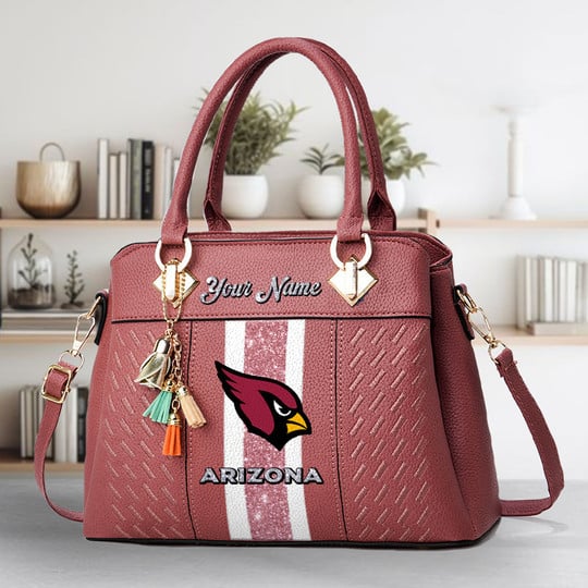 LIMITED EDITION - NEW CUSTOMIZED NFL20 ARC ARIZONA CARDINALS ZIP HANDBAG MULTICOLOR