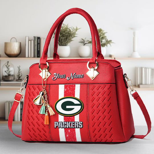 LIMITED EDITION - NEW CUSTOMIZED NFL08 GBP GREEN BAY PACKERS ZIP HANDBAG MULTICOLOR