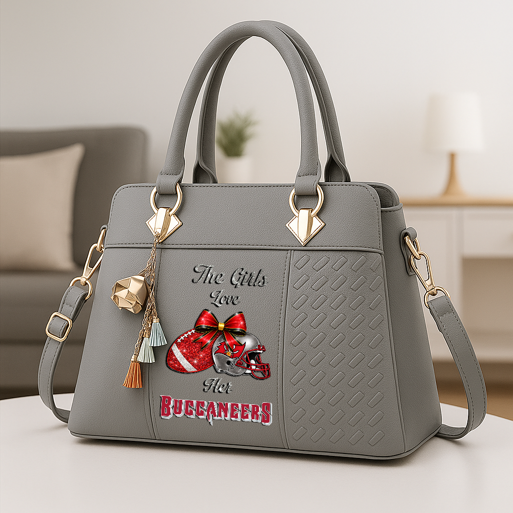 LIMITED EDITION - NEW CUSTOMIZED NFL10 TBB TAMPA BAY BUCCANEERS WOMEN'S ZIP HANDBAG MULTICOLOR