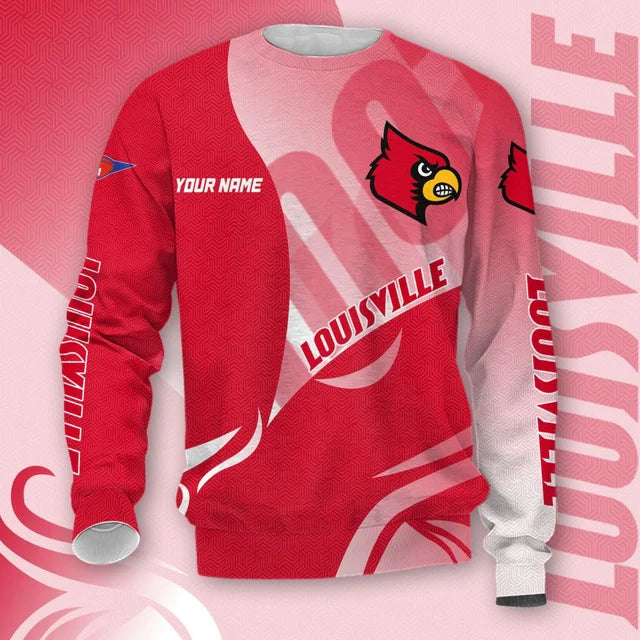 MEGA SALE - NEW CUSTOMIZED NCAA FBS10 ULC LOUISVILLE CARDINALS HOODIE, T-SHIRTS, ZIP HOODIE, SWEATSHIRTS & POLO SHIRT