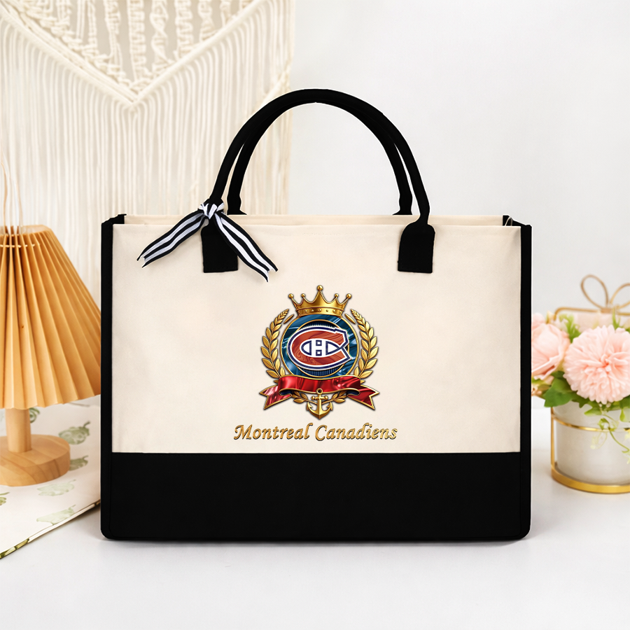 LIMITED EDITION - NEW CUSTOMIZED NHL11 MCD MONTREAL CANADIENS TOTE BAG GIFT FOR FANS