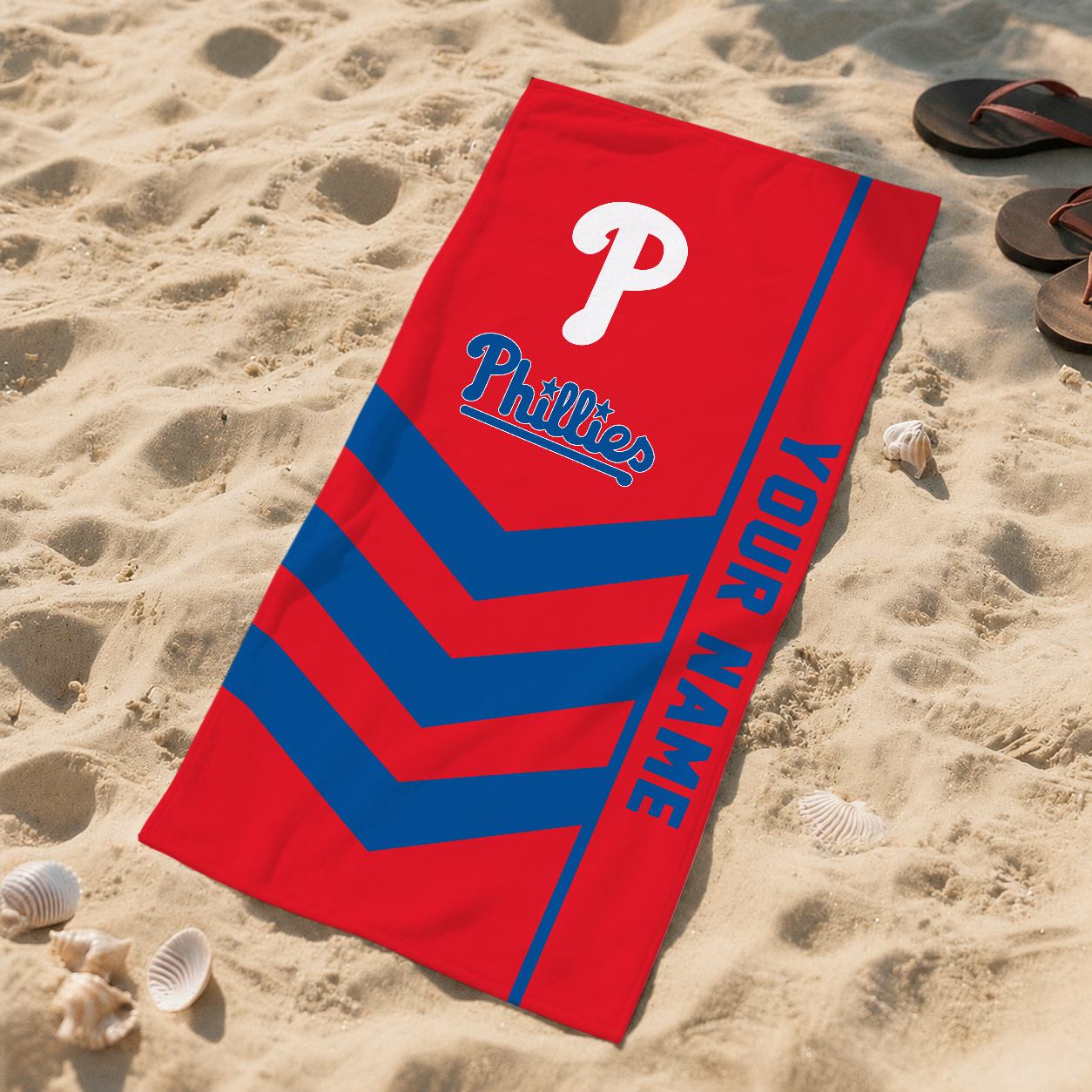 LIMITED EDITION - NEW CUSTOMIZED MLB11 PPS PHILADELPHIA PHILLIES BEACH TOWEL FOR FAN