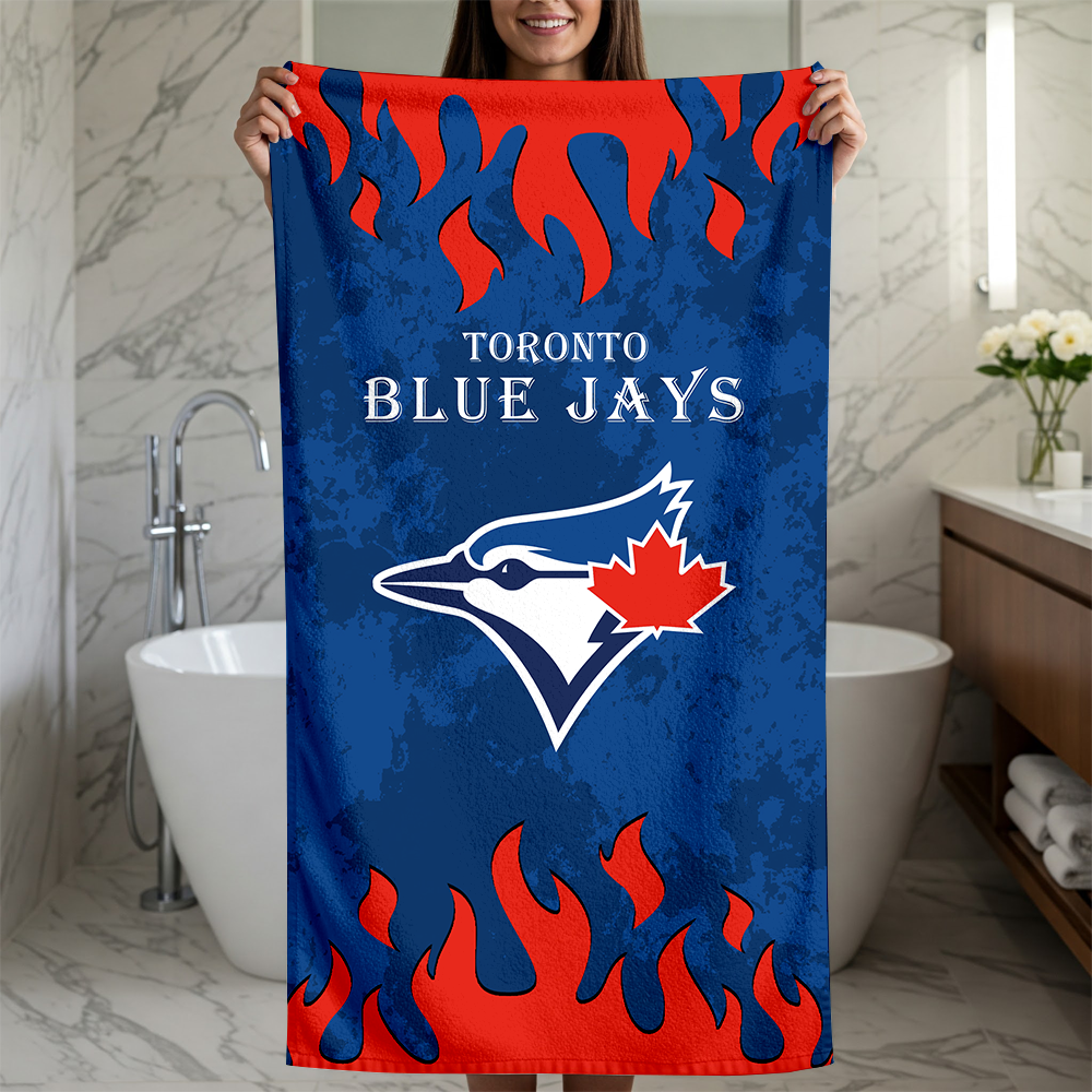 LIMITED EDITION - NEW CUSTOMIZED MLB12 TBJ TORONTO BLUE JAYS BEACH TOWEL FOR FAN