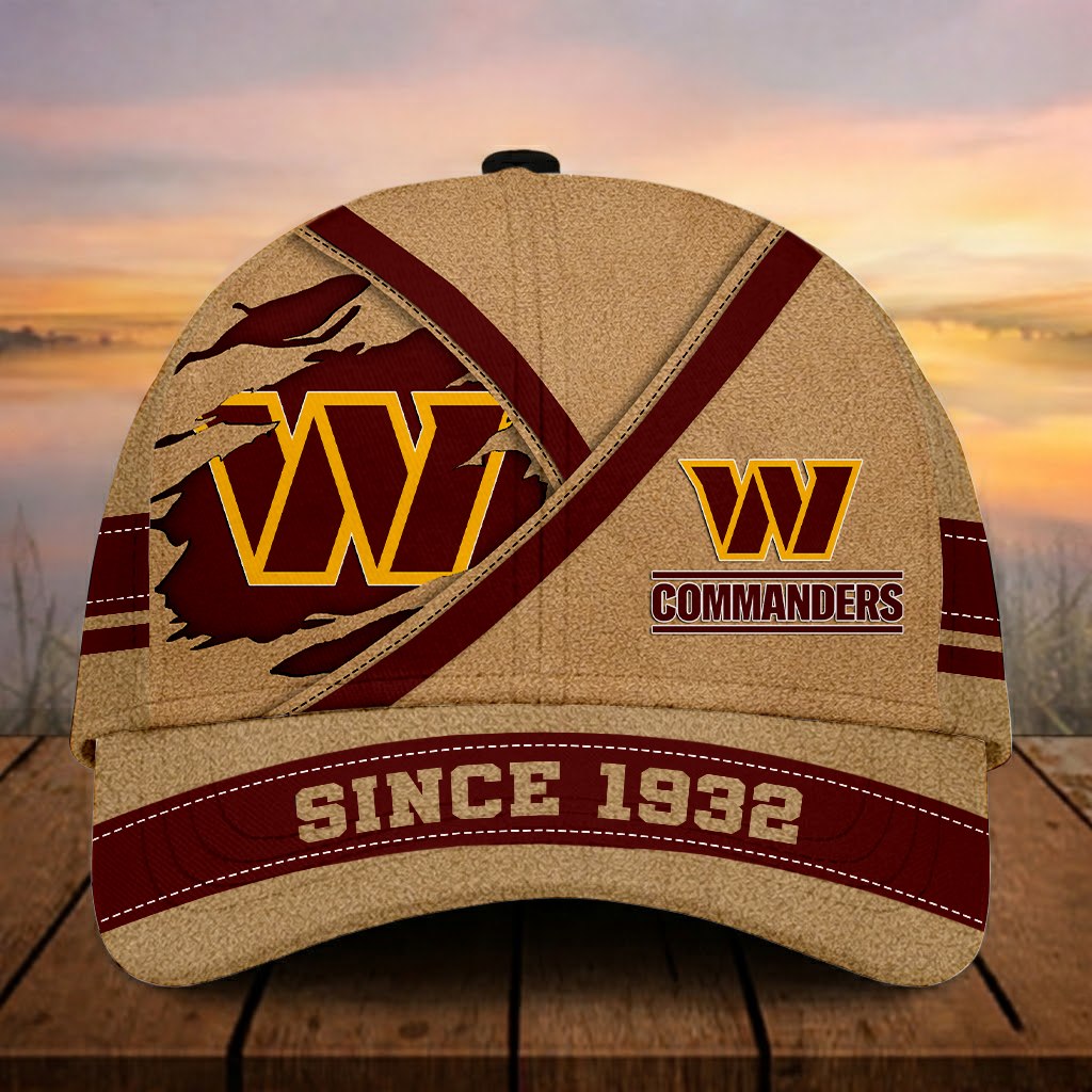 LIMITED EDITION - NEW CUSTOMIZED NFL12 WTC WASHINGTON COMMANDERS CLASSIC CAP