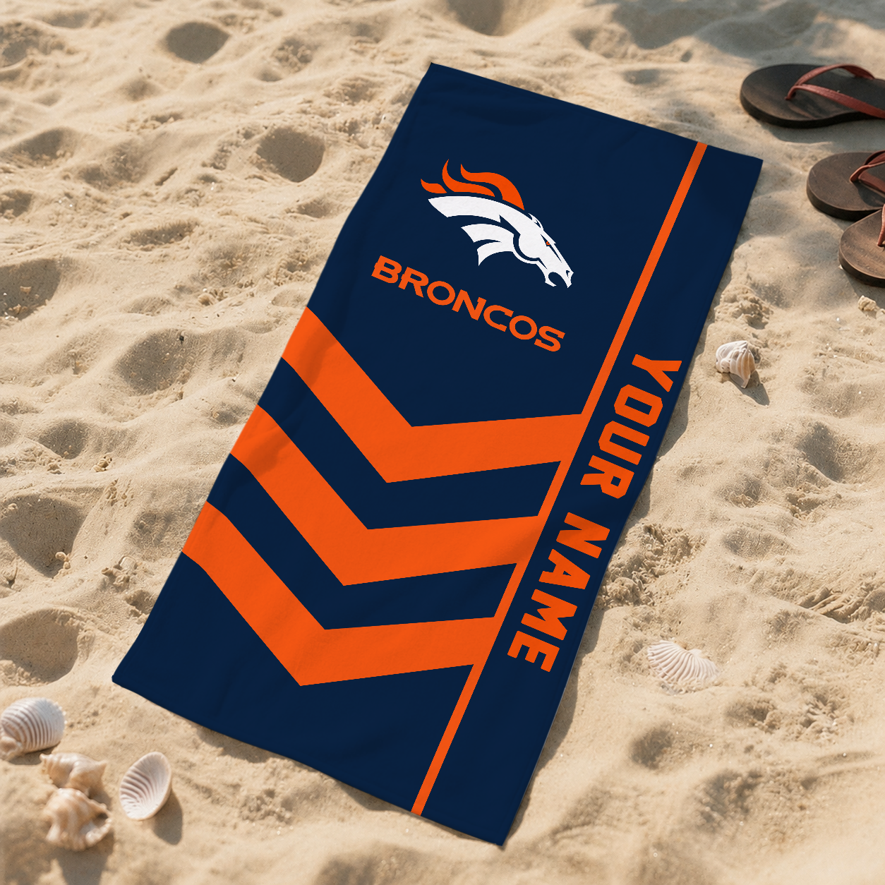 SPECIAL EDITION - NEW CUSTOMIZED NFL13 DVB DENVER BRONCOS BEACH TOWEL