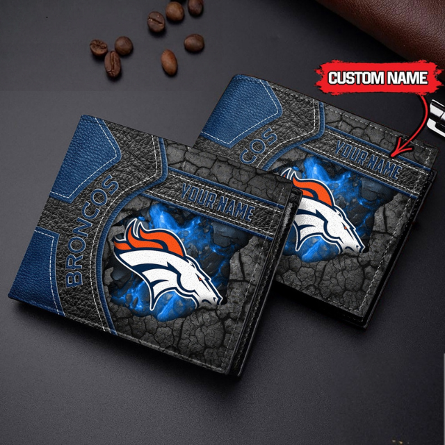 VIRAL SALE - NEW CUSTOMIZED NFL13 DVB DENVER BRONCOS LEATHER WALLET