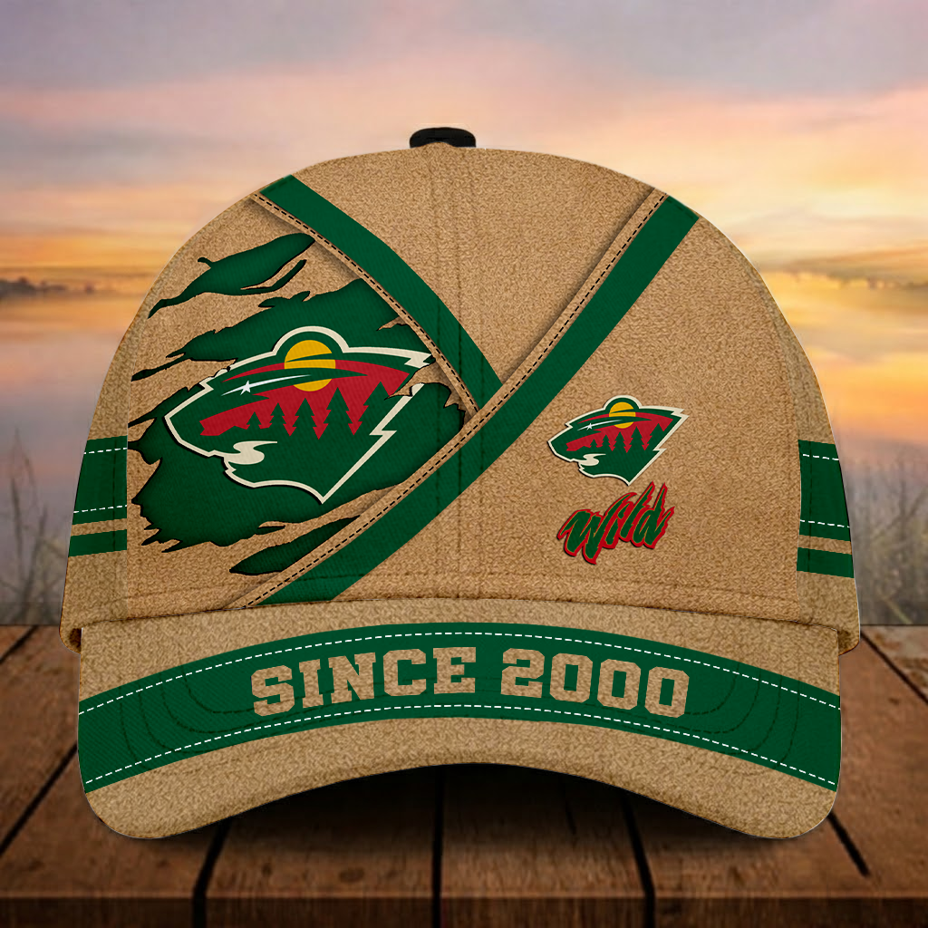 LIMITED EDITION - NEW CUSTOMIZED NHL13 MNW MINNESOTA WILD CLASSIC CAP