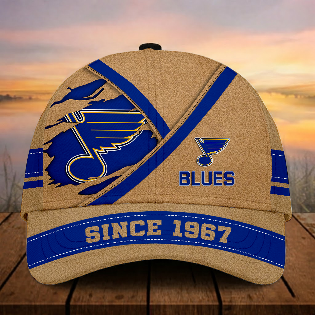 LIMITED EDITION - NEW CUSTOMIZED NHL14 SLB ST. LOUIS BLUES CLASSIC CAP