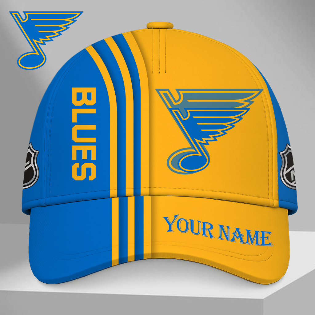 SPECIAL EDITION - NEW CUSTOMIZED NHL14 SLB ST. LOUIS BLUES CLASSIC CAP