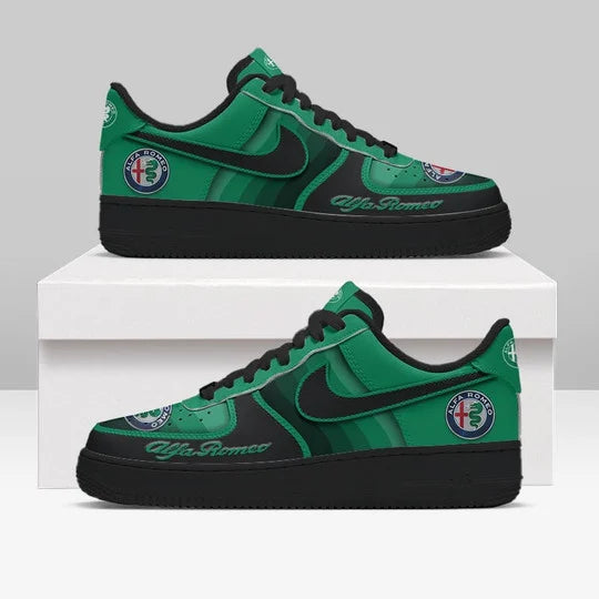 LIMITED RUN - NEW CUSTOMIZED F115 ALR ALFA ROMEO AF1 SNEAKERS