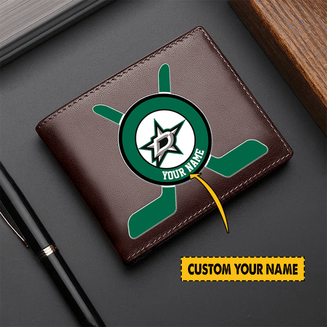 LIMITED EDITION - NEW CUSTOMIZED NHL15 DLS DALLAS STARS LEATHER WALLET