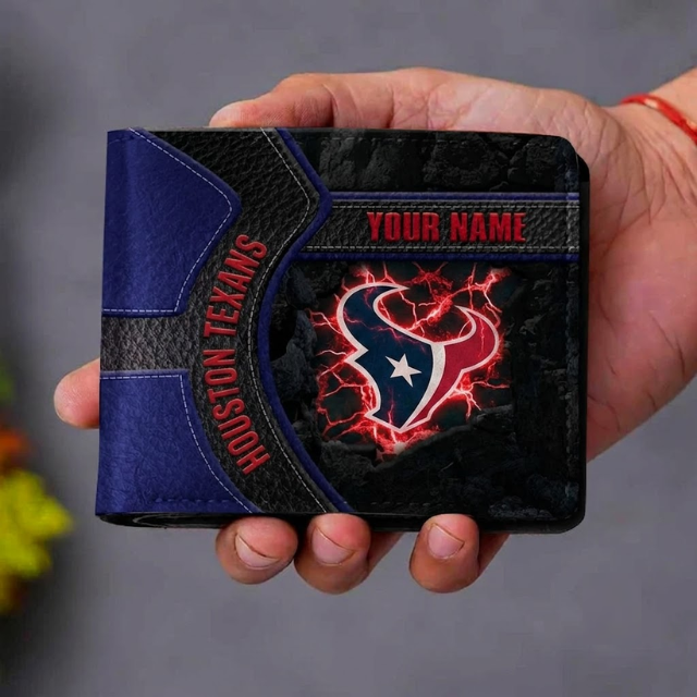 VIRAL EDITION - NEW CUSTOMIZED NFL15 HTT HOUSTON TEXANS LEATHER WALLET