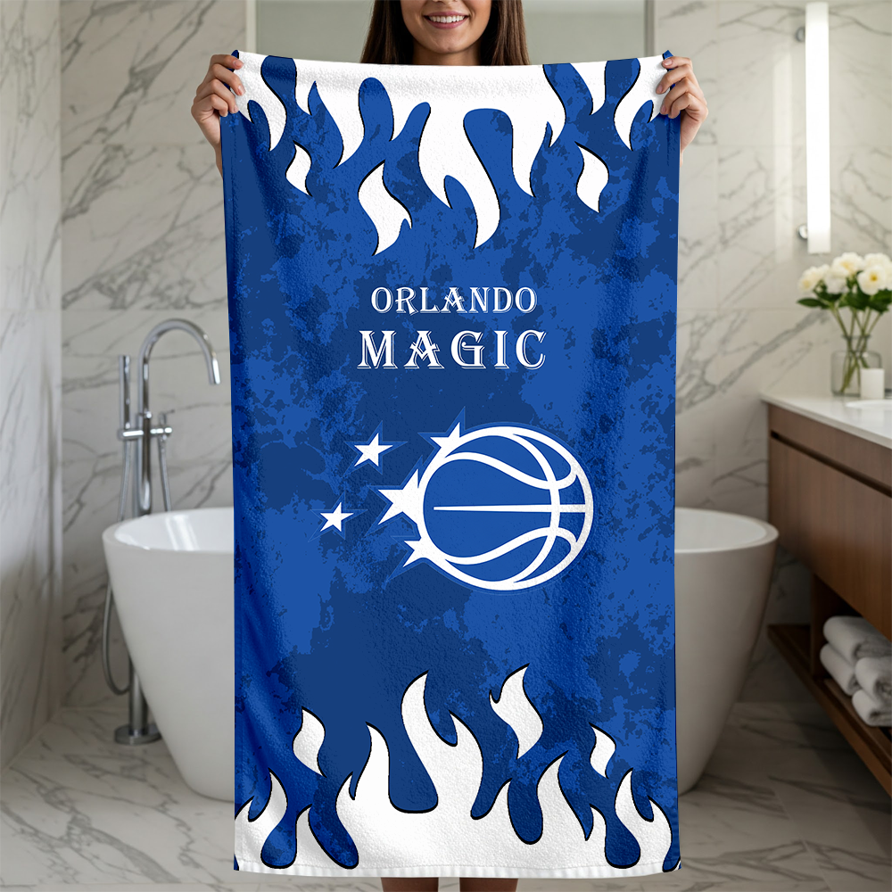 LIMITED EDITION - NEW CUSTOMIZED NBA15 OMA ORLANDO MAGIC BEACH TOWEL FOR FAN