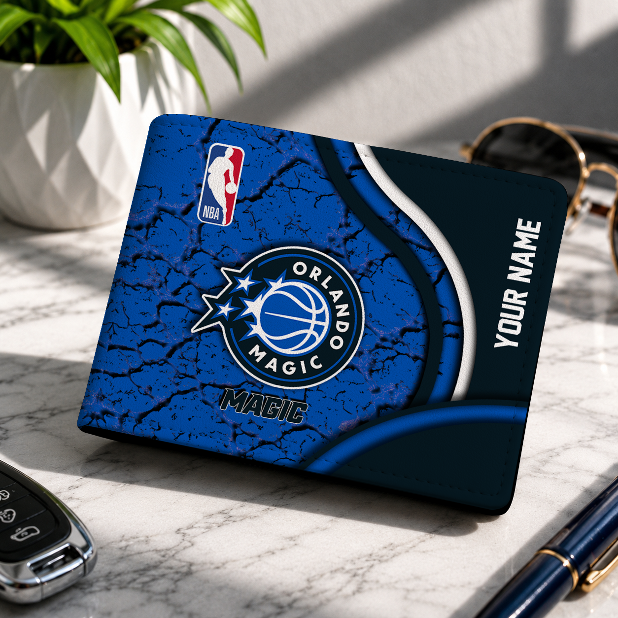 VIRAL EDITION - NEW CUSTOMIZED NBA15 OMA ORLANDO MAGIC LEATHER WALLET