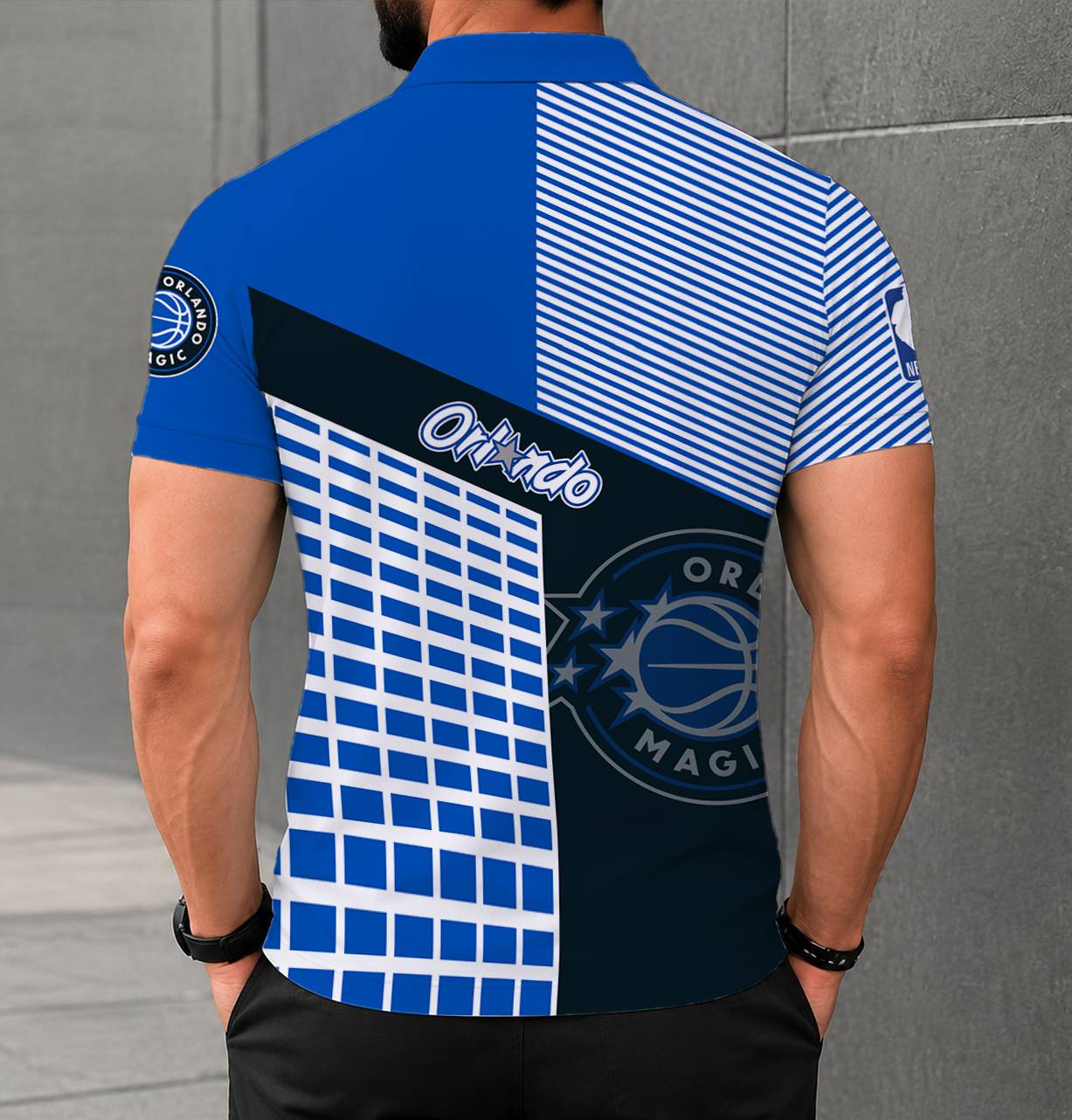 LIMITED EDITION - NEW CUSTOMIZED NBA15 OMA ORLANDO MAGIC POLO SHIRT