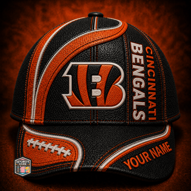 ELITE EDITION - NEW CUSTOMIZED NFL16 CCB CINCINNATI BENGALS CLASSIC CAP