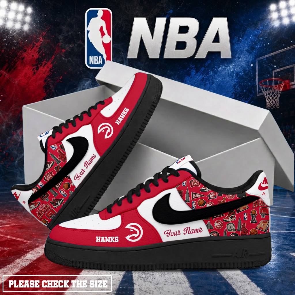 LIMITED EDITION - NEW CUSTOMIZED NBA17 AHA ATLANTA HAWKS AF1 SHOES