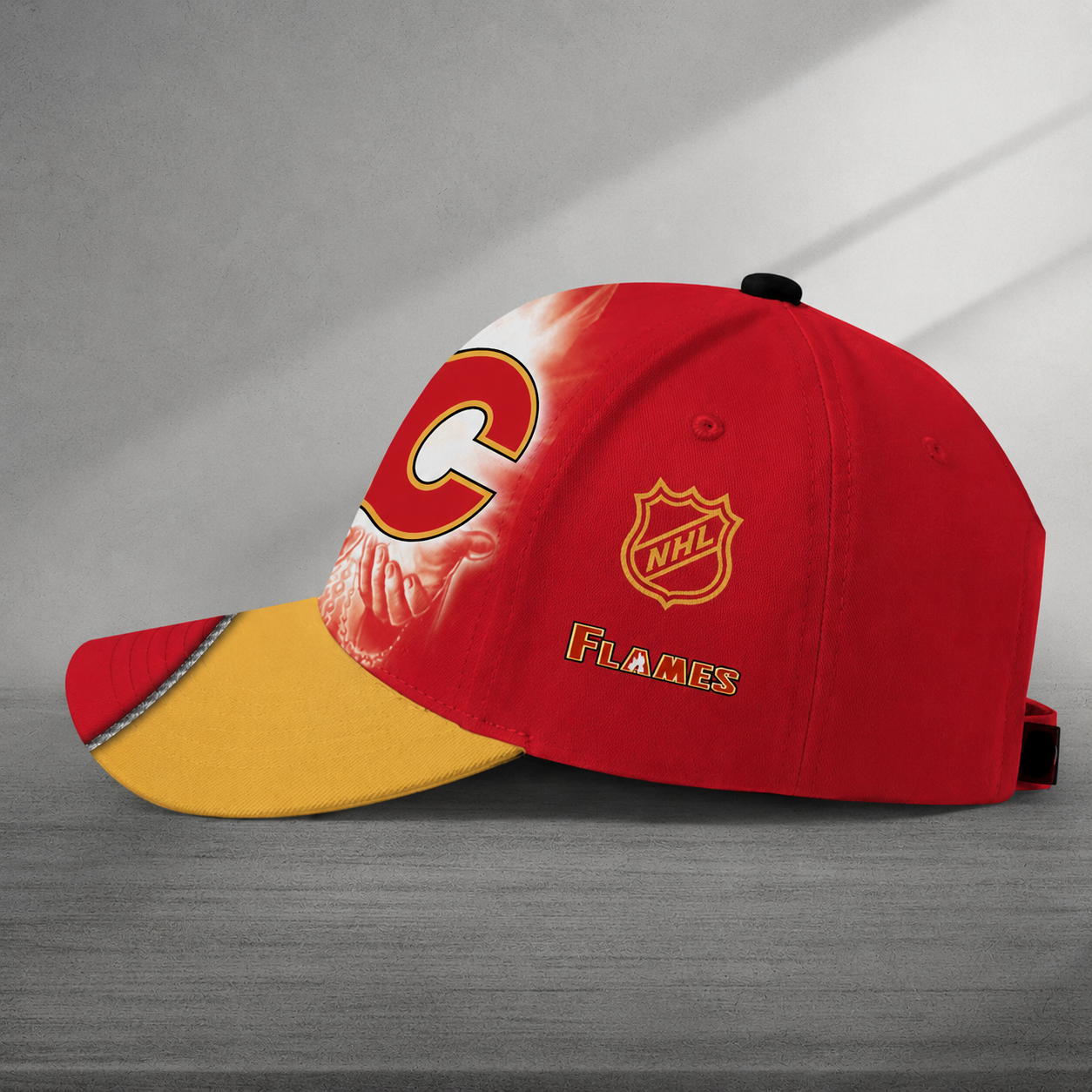 LIMITED EDITION - NEW CUSTOMIZED NHL17 CGF CALGARY FLAMES CLASSIC CAP
