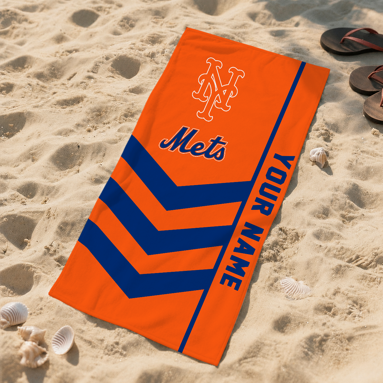 LIMITED EDITION - NEW CUSTOMIZED MLB17 NYM NEW YORK METS BEACH TOWEL FOR FAN