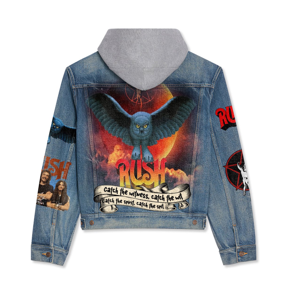 LIMITED EDITION - NEW CUSTOMIZED RUSH HOODED DENIM JACKET