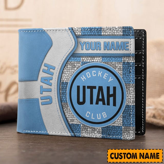 LIMITED EDITION - NEW CUSTOMIZED NHL33 UMH UTAH MAMMOTH 3D PRINTED WALLET