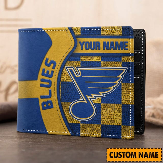 LIMITED EDITION - NEW CUSTOMIZED NHL14 SLB ST. LOUIS BLUES 3D PRINTED WALLET