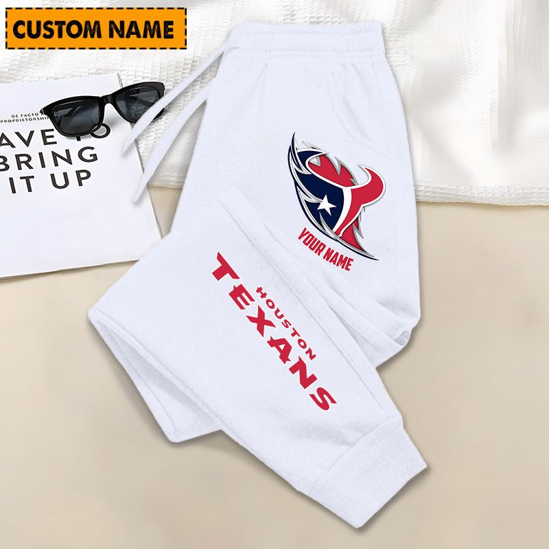 LIMITED EDITION - NEW PERSONALIZED NFL15 HTT HOUSTON TEXANS JOGGERS