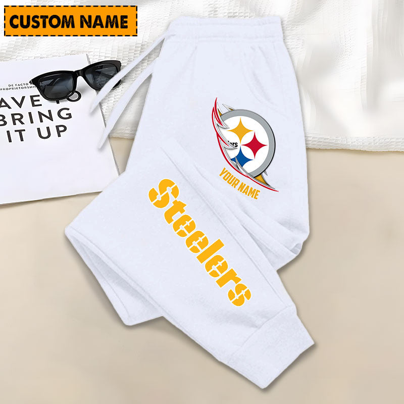 LIMITED EDITION - NEW PERSONALIZED NFL14 PSB PITTSBURGH STEELERS JOGGERS