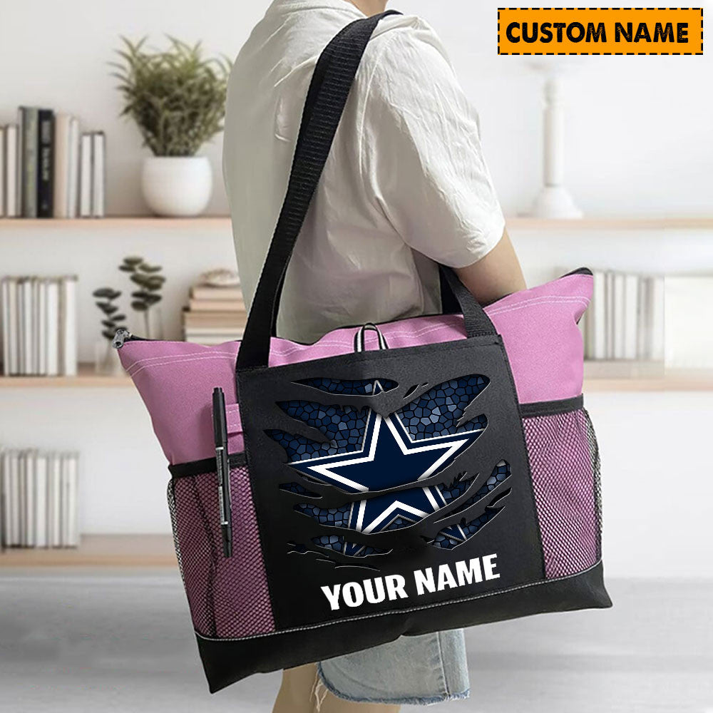 LIMITED EDITION - NEW CUSTOMIZED NFL21 DCB DALLAS COWBOYS WATERPROOF TOTE BAG