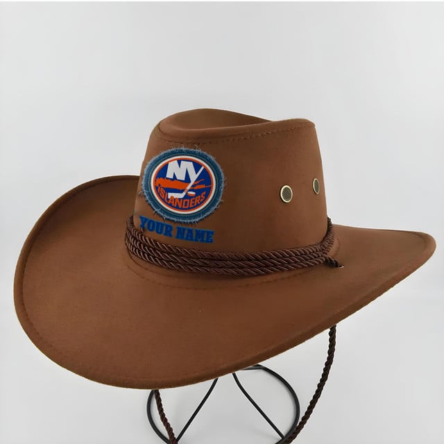 LIMITED EDITION - NEW CUSTOMIZED NHL25 NYI NEW YORK ISLANDERS COWBOY HAT