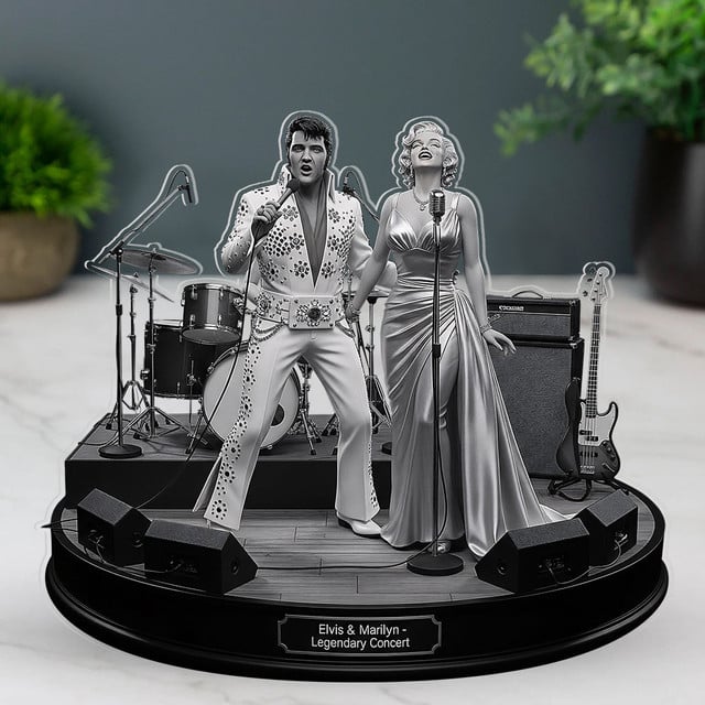 LIMITED EDITION – New Elvis Presley Acrylic Block ELVIS030925DH08